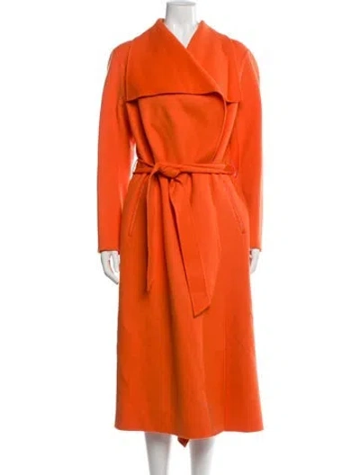 Pre-owned Mackage Wool Trench Coat W/ Tags In Orange