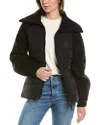Mackage Wool-trim Down Jacket In Black