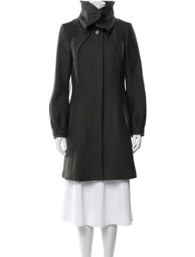 Pre-owned Mackage Wool Tweed Pattern Coat In Gray