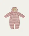 Mackage X Roller Rabbit Kid's Bambi Channel Quilt Down Snowsuit In Pink