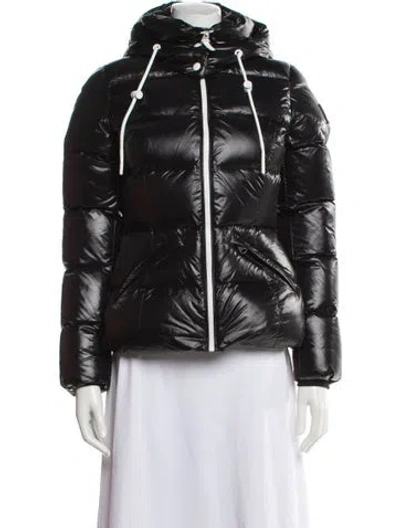 Pre-owned Mackage X Roller Rabbit Madalyn Down Down Coat In Black