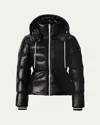 Mackage X Roller Rabbit Madalyn-rr Down Jacket With Removable Hood In Animal Print