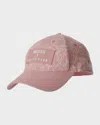 Mackage X Roller Rabbit X Roller Rabbit Logo-patch Baseball Hat In Pink