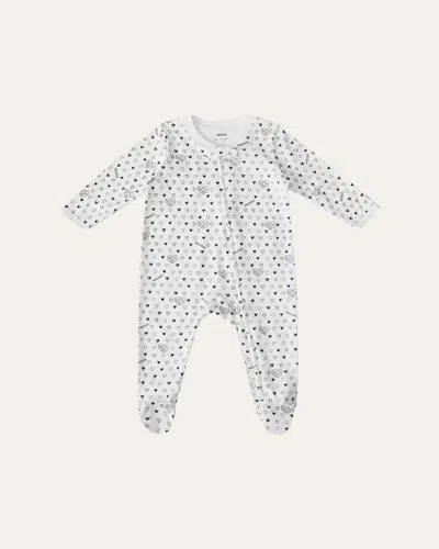 Mackage X Roller Rabbit X Roller Rabbit Kid's Cotton Footie Pajamas In Multi