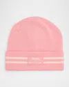 Mackage X Roller Rabbit X Roller Rabbit Kid's Logo-patch Beanie In Brown