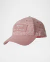 Mackage X Roller Rabbit X Roller Rabbit Logo-patch Baseball Hat In Pink