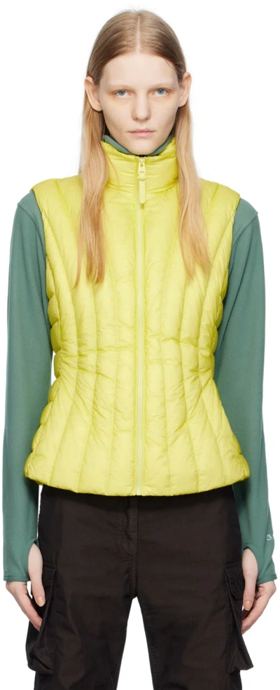Mackage Yellow Lilyan Down Vest In Pale Lime