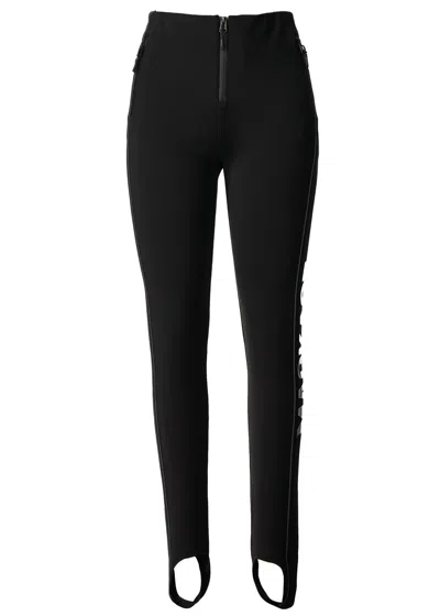 Mackage Zavi Bonded Fleece Stirrup Ski Trousers In Black