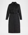 Mackage Zeva-a Single-breasted Wool Trench Coat In Black