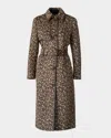 Mackage Zeva-a Single-breasted Wool Trench Coat In Brown