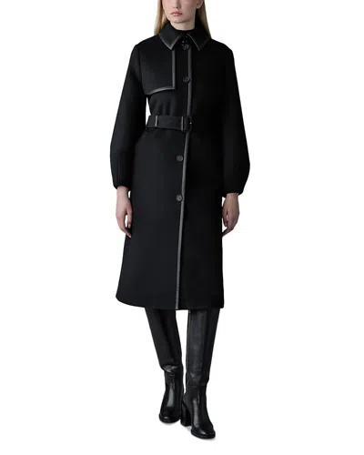 Mackage Zeva Trench Coat In Black