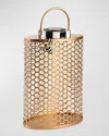 Mackenzie-childs 17" Honeycomb Tin Solar Lantern