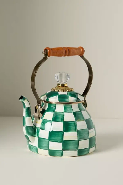 Mackenzie-childs 2 Qt. Tea Kettle In Green