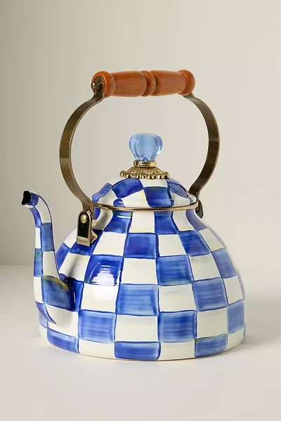 Mackenzie-childs 3 Qt. Tea Kettle In Blue