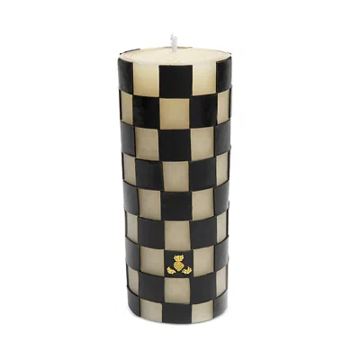 Mackenzie-childs 6" Check Pillar Candle