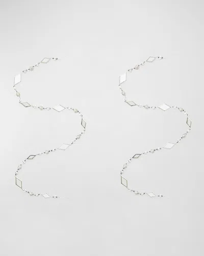 Mackenzie-childs Crystal Palace Mirrored 60" Garland, Set Of 2 In Metallic