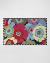 Mackenzie-childs Always Flowers Indoor/outdoor Rug, 2' X 4'