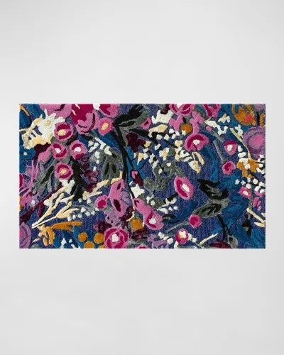 Mackenzie-childs Aurora Floral Royal Rug, 2' X 4' In Multi