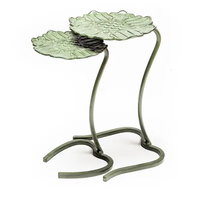 Mackenzie-childs Avant Garden Outdoor Nesting Tables In Green