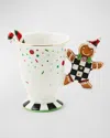 Mackenzie-childs Bake Shop Gingerbread Handled Mug With Spoon