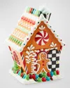 Mackenzie-childs Bake Shop Gingerbread House Cookie Jar