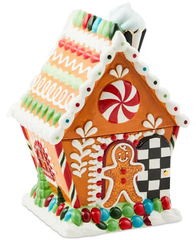 MACKENZIE-CHILDS BAKE SHOP GINGERBREAD HOUSE COOKIE JAR