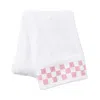 Mackenzie-childs Bath Towel With Check Border In White