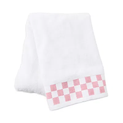 Mackenzie-childs Bath Towel With Check Border In White