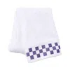 Mackenzie-childs Bath Towel With Check Border In White
