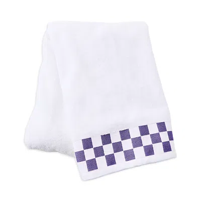 Mackenzie-childs Bath Towel With Check Border In White