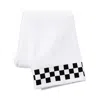 Mackenzie-childs Bath Towel With Check Border In White
