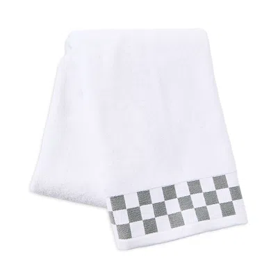 Mackenzie-childs Bath Towel With Check Border In White