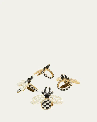 Mackenzie-childs Bee Napkin Rings, Set Of 4
