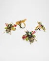 Mackenzie-childs Beetle Napkin Rings, Set Of 4 In Multi