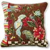 Mackenzie-childs Mackenzie Childs Birdsong Embellished Throw Pillow In Multi