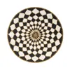 Mackenzie-childs Black & Ivory Kaleidoscope Placemat In Black/ivory