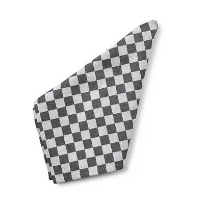 Mackenzie-childs Black Check Fabric Napkins, Set Of 4