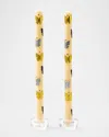 Mackenzie-childs Butterfly Silver/gold Dinner Candles, Set Of 2