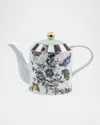Mackenzie-childs Butterfly Toile Teapot