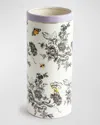 Mackenzie-childs Butterfly Toile Tall Vase