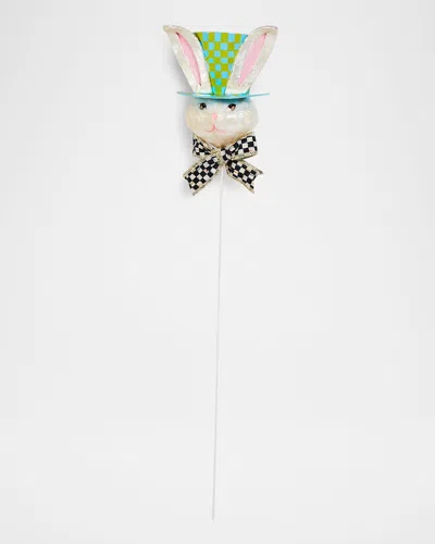 Mackenzie-childs Calico Top Hat Rabbit Pick