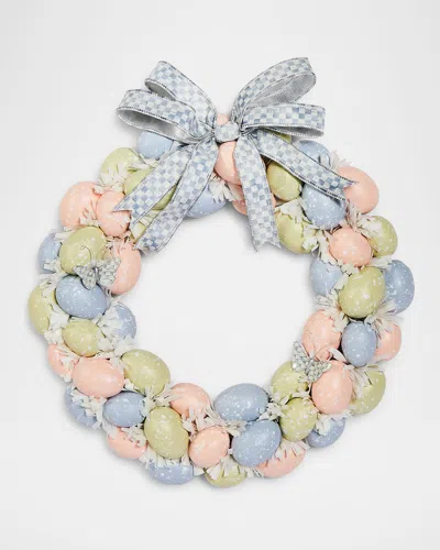 Mackenzie-childs Cameo Egg 15" Wreath In Multi