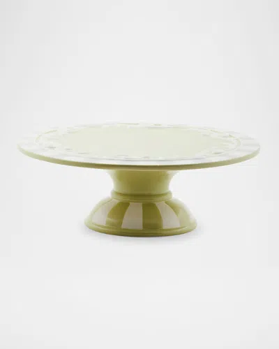 Mackenzie-childs Cameo Large Pedestal Platter In Multi