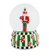 Mackenzie-childs Candy Cottage Nutcracker Snowglobe In Multi
