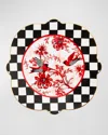 Mackenzie-childs Cardinal Toile Salad Plate