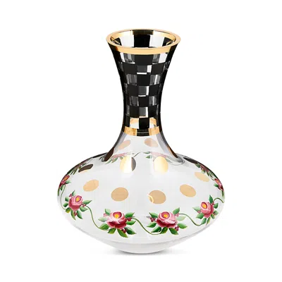 Mackenzie-childs Carnival Black Wine Decanter In Multi