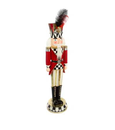 Mackenzie-childs Castle Guard Trophy Nutcracker In Red