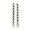 Mackenzie-childs Check Dinner Candles, Set Of 2 In Black/ivory
