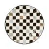 Mackenzie-childs Check Dinner Plate In Black