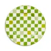 Mackenzie-childs Check Dinner Plate In Green